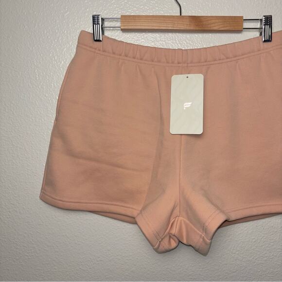 NWT Fabletics Go-To High-Waisted Slim Sweatshort Woman's Size XL -Oak - Picture 8 of 16